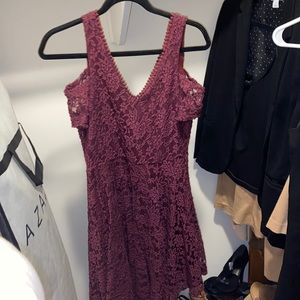 Vintage Red Lace Dress